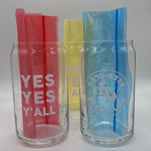 Lazy Dog Beer Club Glasses Set of Three 16 oz NIB - Picture 3 of 5